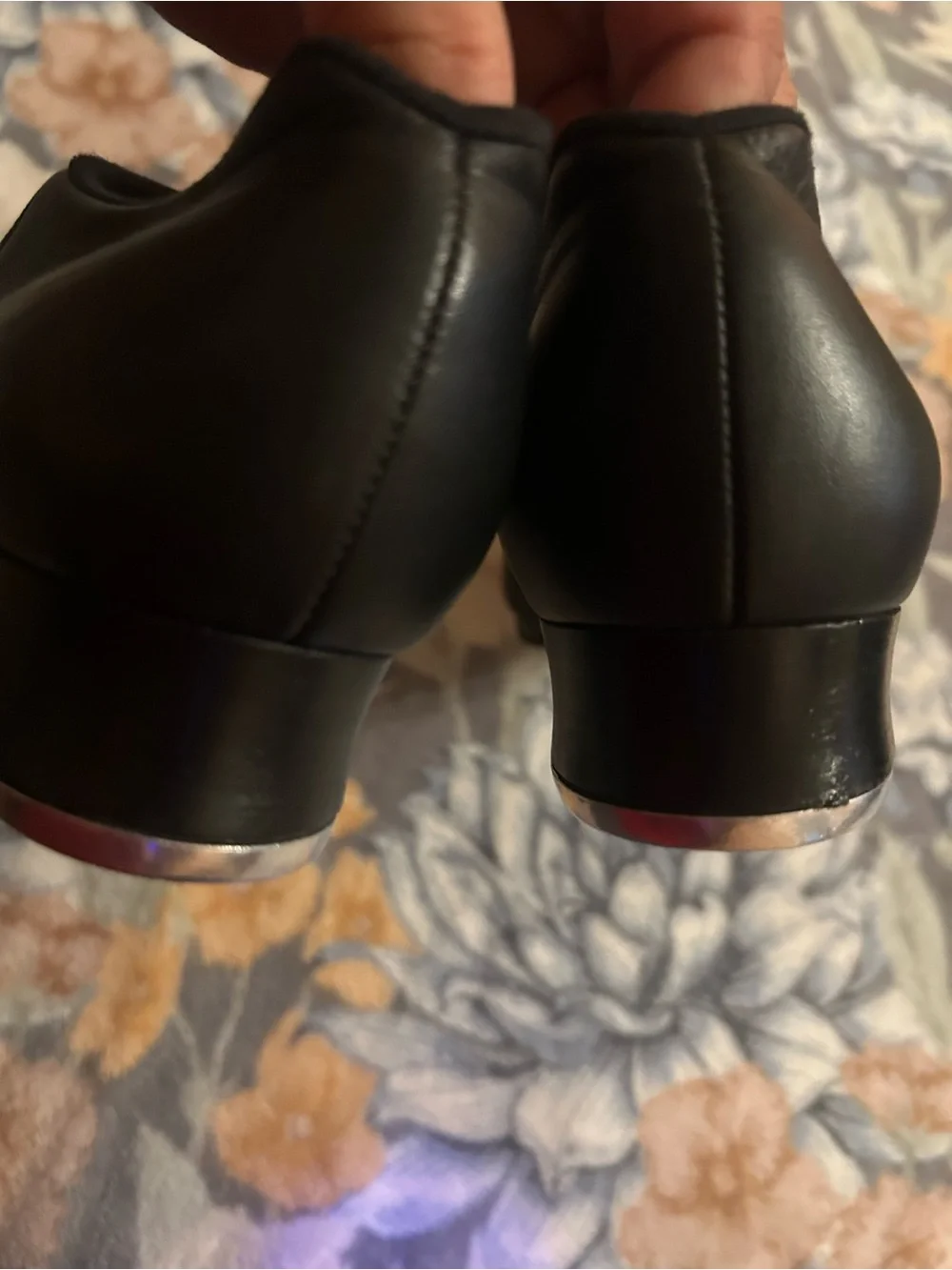 Bloch Tap Flex Slip-On Black Leather Tap Dance Shoes womens 10 M